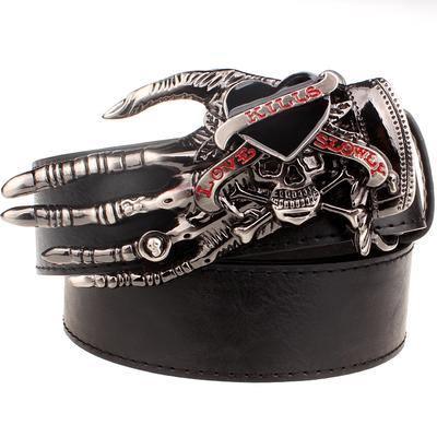 Skull big head claw belt fashion - ForVanity belts