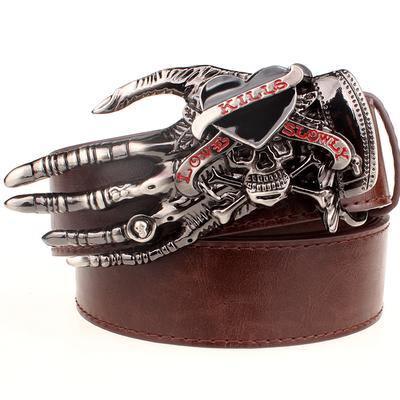 Skull big head claw belt fashion - ForVanity belts