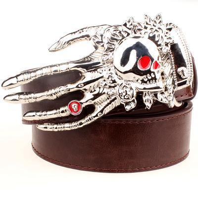 Skull big head claw belt fashion - ForVanity belts