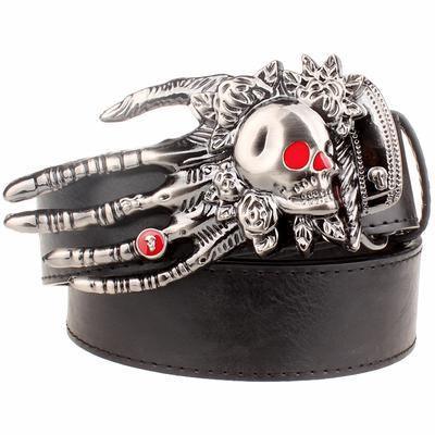 Skull big head claw belt fashion - ForVanity belts