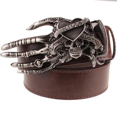 Skull big head claw belt fashion - ForVanity belts