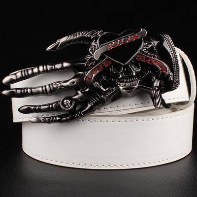 Skull big head claw belt fashion - ForVanity belts