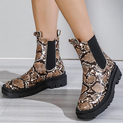 Slip On Platform Boots - ForVanity boots, women's shoes Boots