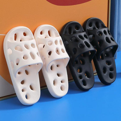 Soft Hollow Out Non-Slip Bathroom Home Slippers - ForVanity house slippers, men's shoes, women's shoes Slippers
