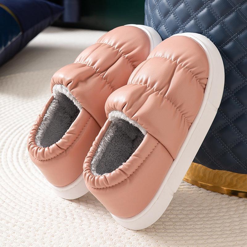 Soft Waterproof Non-slip Winter Home Slippers - ForVanity house slippers, men's shoes, women's shoes Slippers