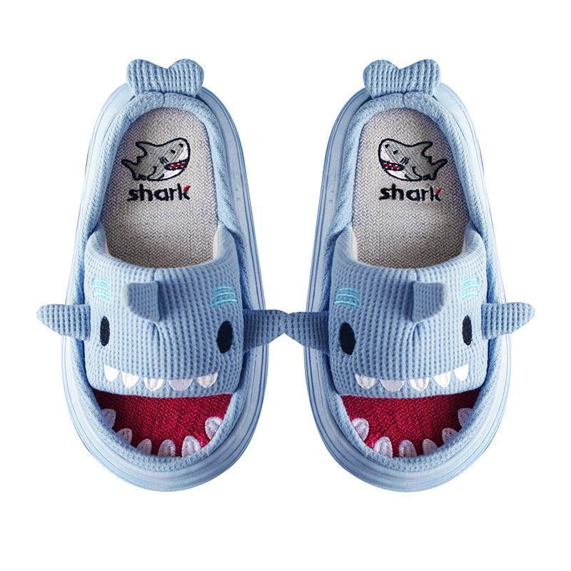 Thick Sole Couples House Shark Slippers - ForVanity house slippers, men's shoes, women's shoes Slippers