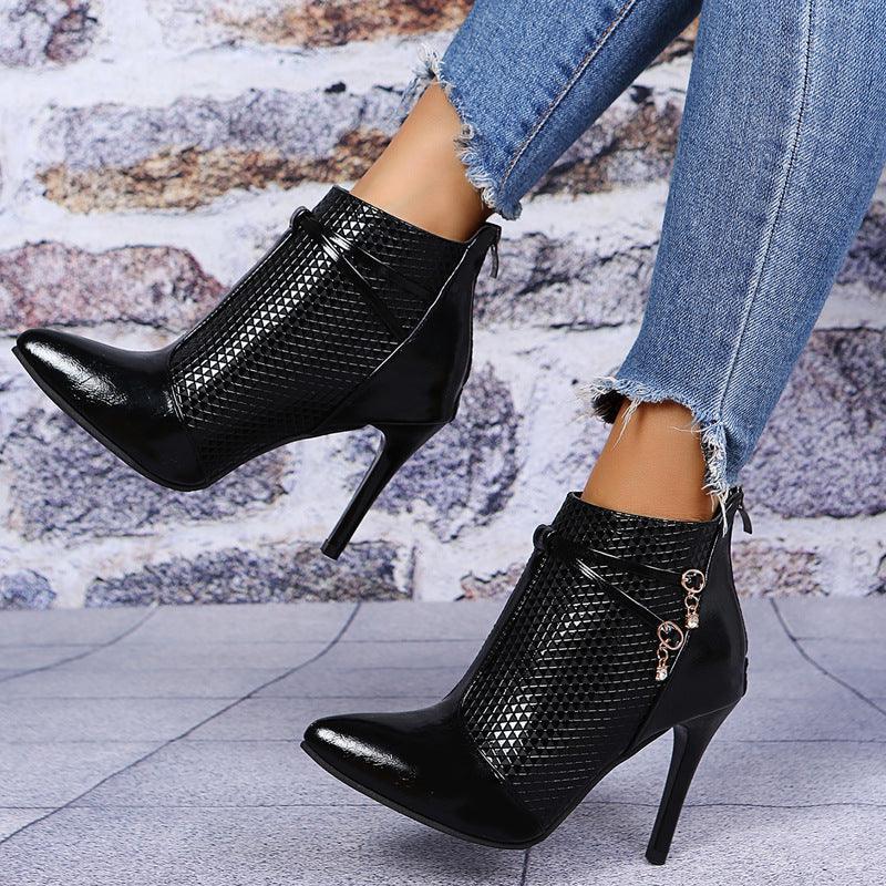 Thigh High Heel Ankle Boots - ForVanity boots, women's shoes Boots