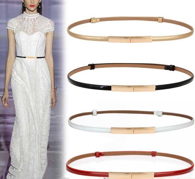 Versatile Leather Fashion Thin Belt - ForVanity belts, women's accessories Belts
