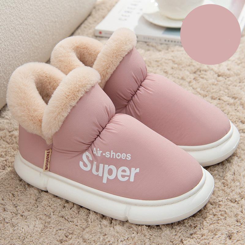 Warm Plush Fleece High Back Winter Couple House Shoes - ForVanity house slippers, men's shoes, women's shoes Slippers