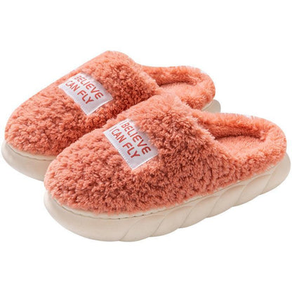 Warm Plush Home Couple Winter Slippers - ForVanity house slippers, men's shoes, women's shoes Slippers