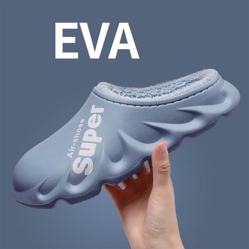Waterproof Warm Plush Couple Home Slippers - ForVanity house slippers, men's shoes, women's shoes Slippers