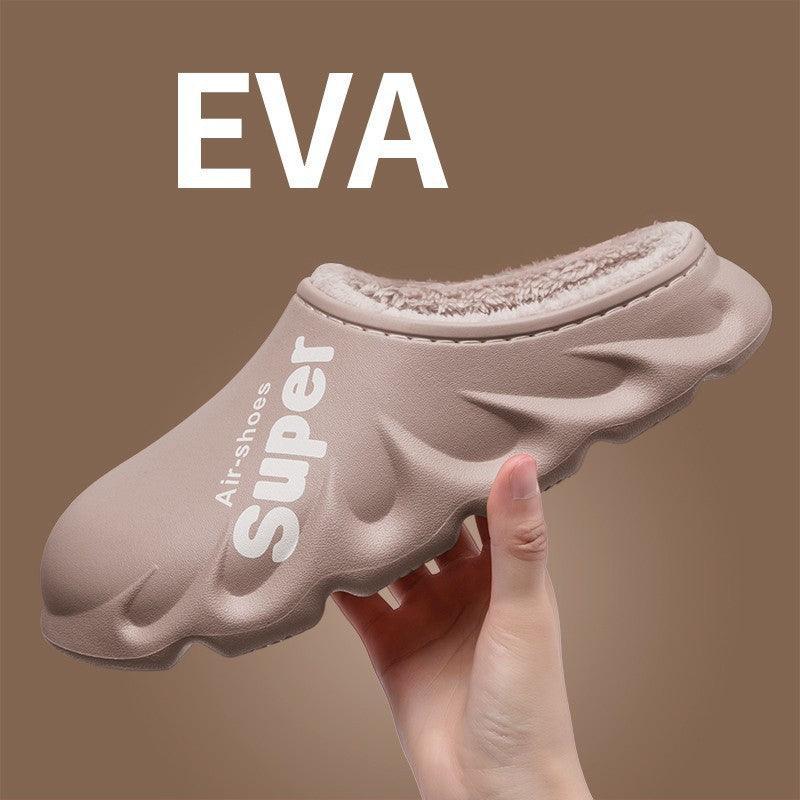 Waterproof Warm Plush Couple Home Slippers - ForVanity house slippers, men's shoes, women's shoes Slippers