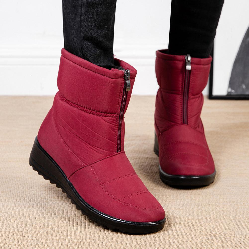 Winter Snow Warm Plush Platform Boots - ForVanity boots, women's shoes Boots