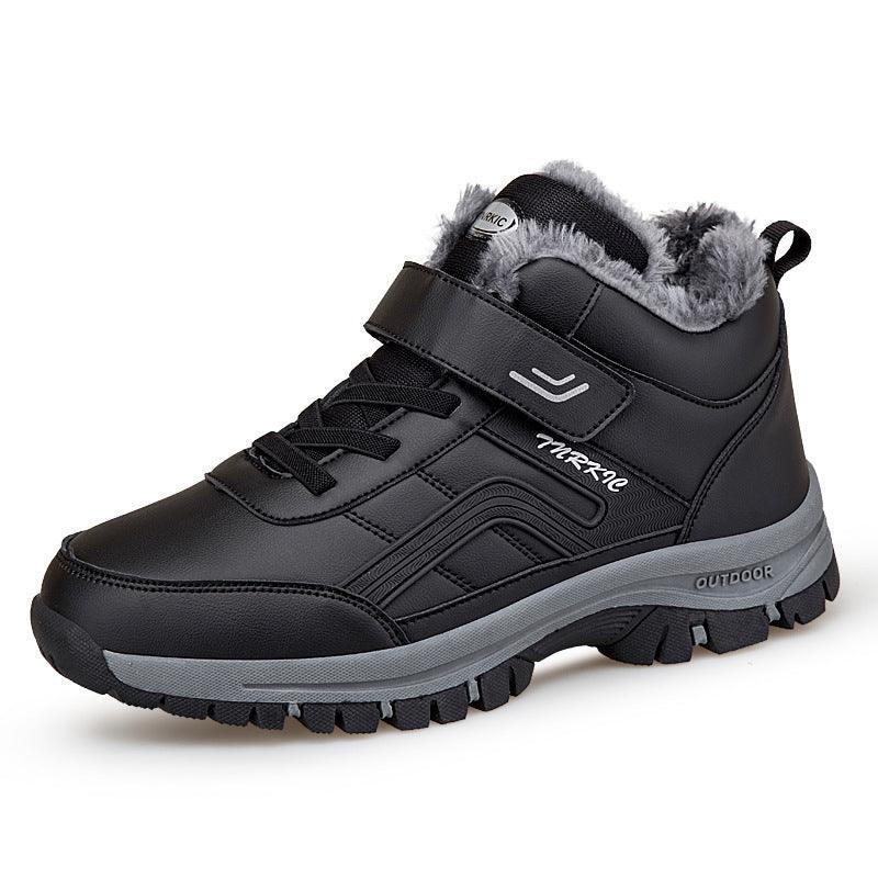 Winter Warm Plush Velcro Snow Boots - ForVanity boots, men's shoes, women's shoes Boots