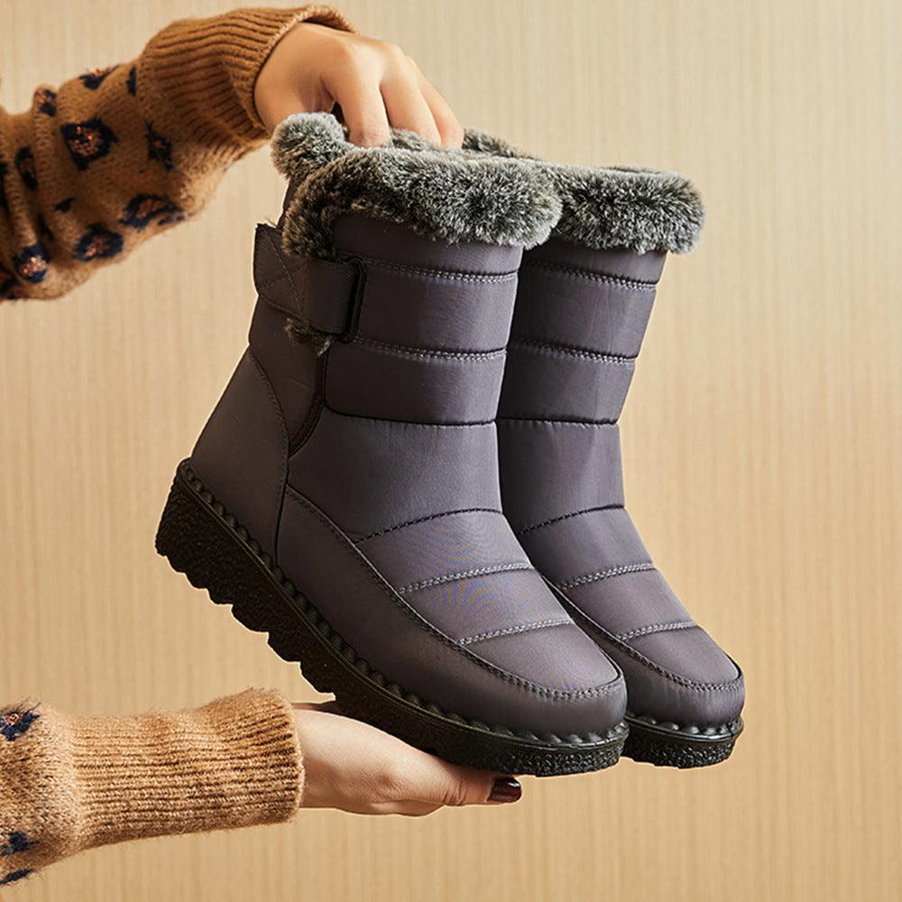 Winter Warm Waterproof Plush Snow Boots - ForVanity boots, women's shoes Boots