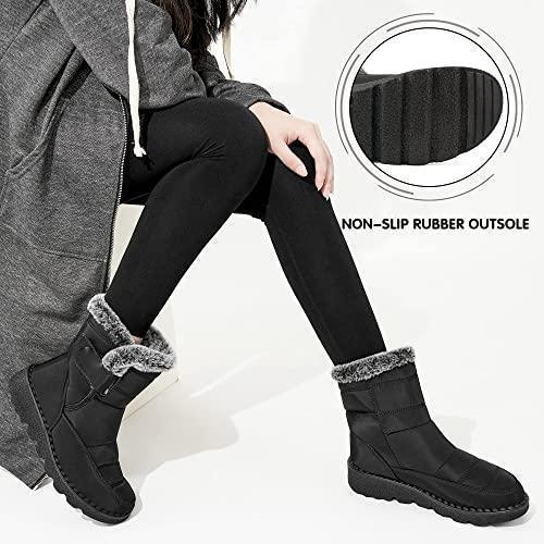 Winter Warm Waterproof Plush Snow Boots - ForVanity boots, women's shoes Boots