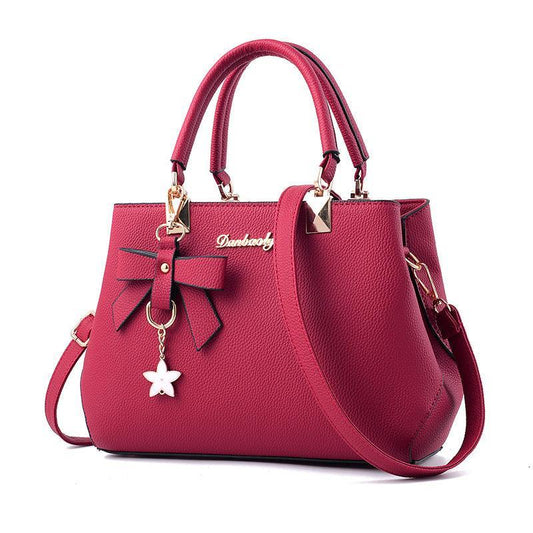 Women Bowknot Star Pendant Totes Handbag - ForVanity handbag, top-handle bags, women's bags Handbags