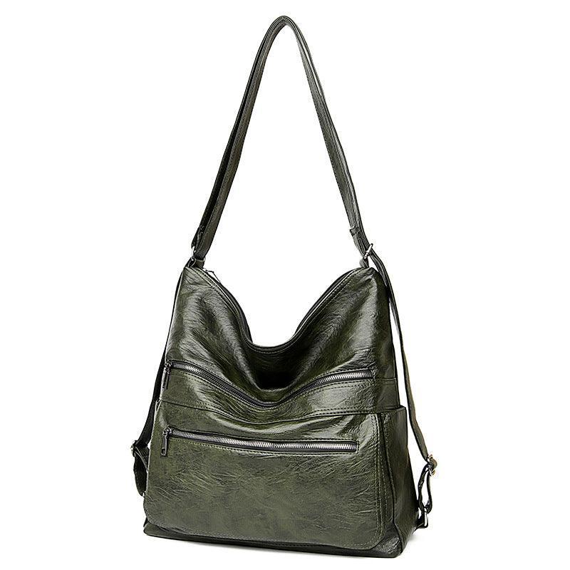 Women Double Zipper High Capacity Handbags Adjustable Backpack - ForVanity backpacks, handbag, shoulder bags, women's bags Handbags
