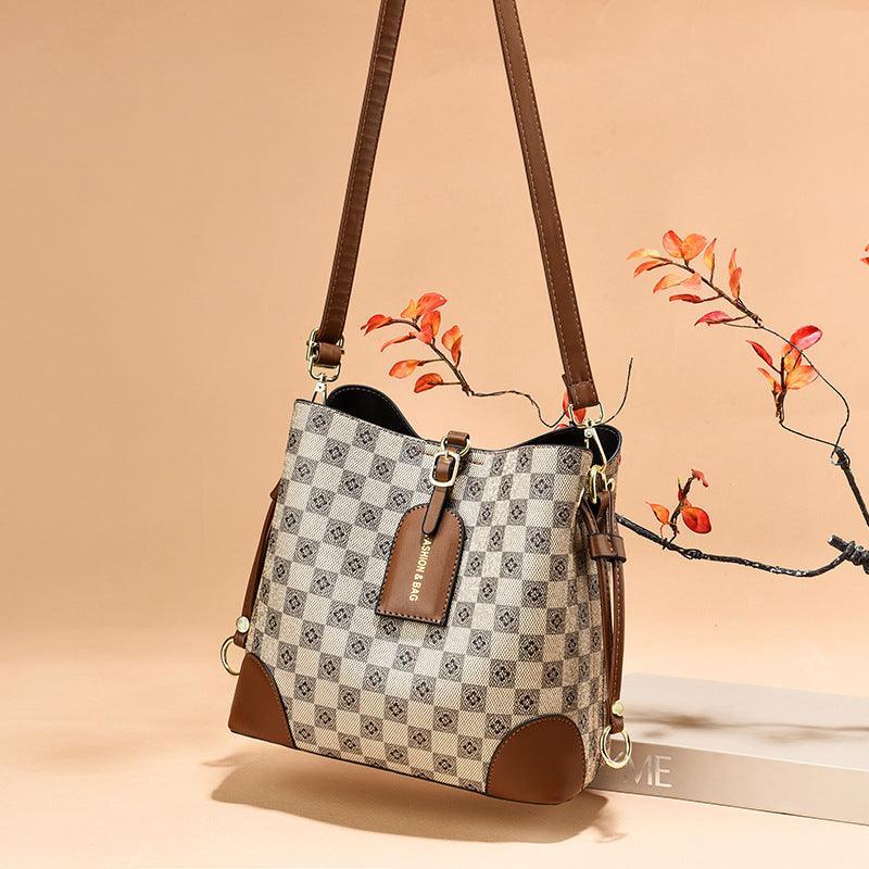 Women Fashion Flower Print Bucket Handbags - ForVanity handbag, shoulder bags, top-handle bags, women's bags Handbags