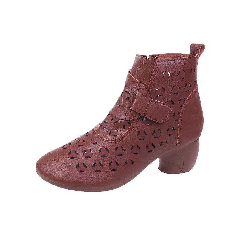 Women Hollow Out Retro Style Boots - ForVanity boots, women's shoes Boots