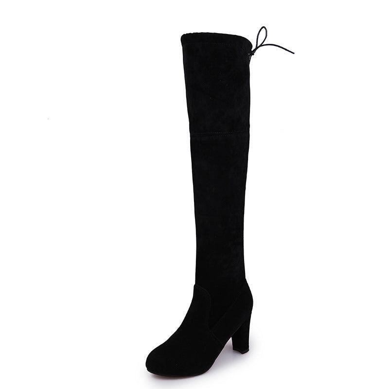 Women Knee High High Heel Long Boots - ForVanity boots, women's shoes Boots