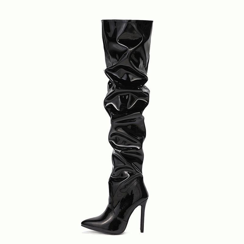 Women Knee High Long Super High Heel Party Boots - ForVanity boots, women's shoes Boots