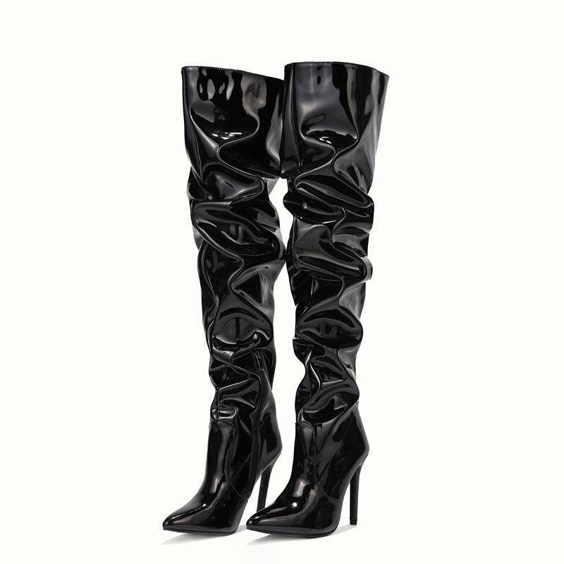 Women Knee High Long Super High Heel Party Boots - ForVanity boots, women's shoes Boots