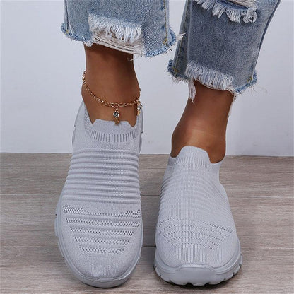 Women Knit Sock Comfortable Breathable Flats Sneakers - ForVanity sneakers, women's shoes Sneakers