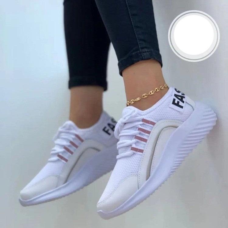 Women Lace Up Running Mesh Sneakers - ForVanity sneakers, women's shoes Sneakers
