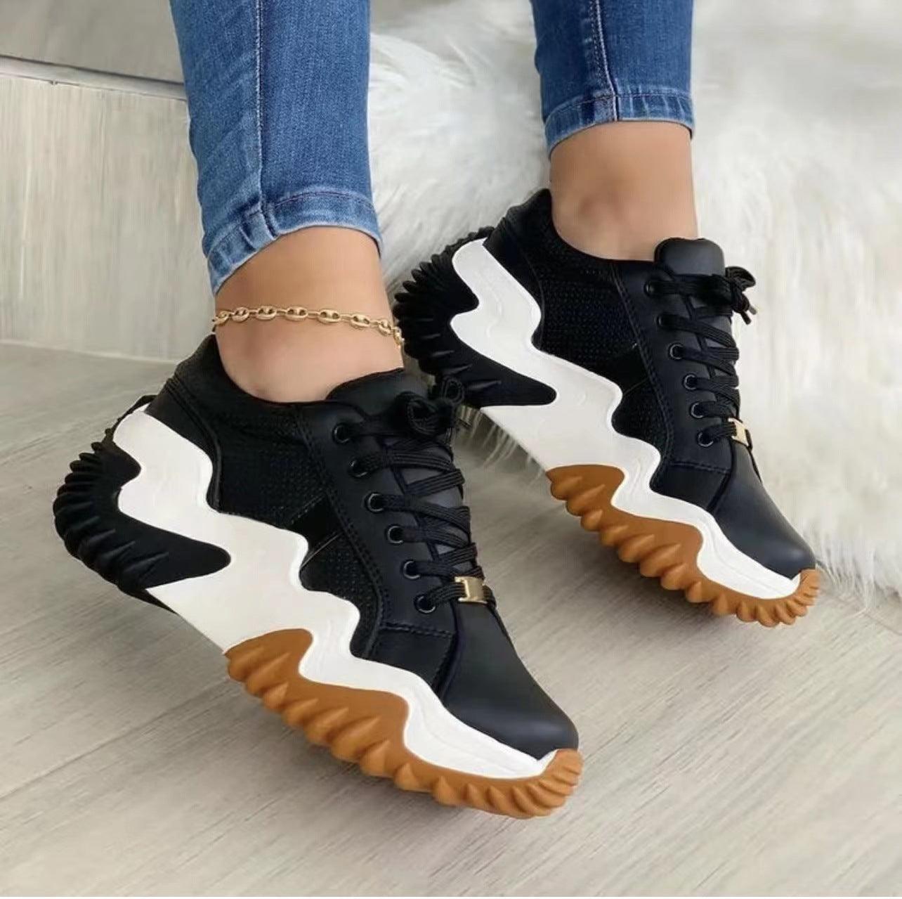 Women Lace-up Sports Sneakers - ForVanity sneakers, women's shoes Sneakers