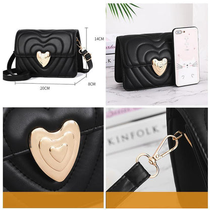Women Love Lock Design Fashion Shoulder Bags - ForVanity handbag, shoulder bags, women's bags Handbags