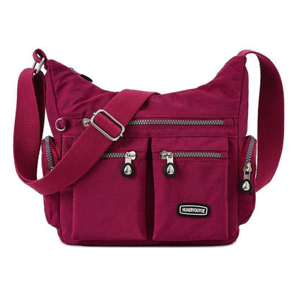 Women Multiple Pockets Waterproof Shoulder Bag - ForVanity handbag, shoulder bags, women's bags Handbags