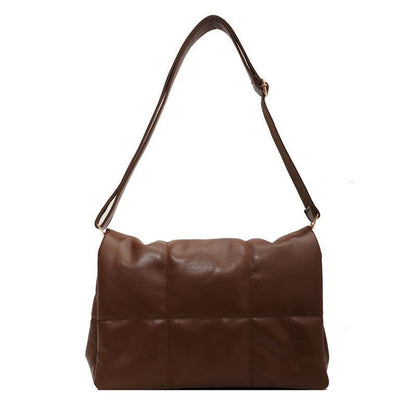 Women Plaid Winter Simple Messenger Shoulder Bag - ForVanity handbag, shoulder bags, women's bags Handbags
