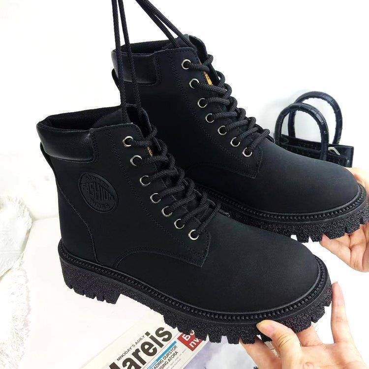 Women Platform Lace Up Ankle Boots - ForVanity boots, women's shoes Boots