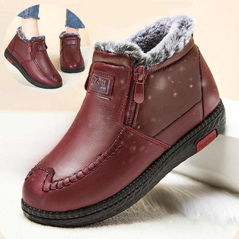 Women Plush Ankle Winter Warm Snow Boots - ForVanity boots, women's shoes Boots