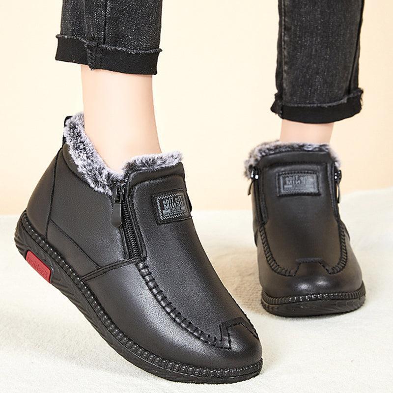 Women Plush Ankle Winter Warm Snow Boots - ForVanity boots, women's shoes Boots