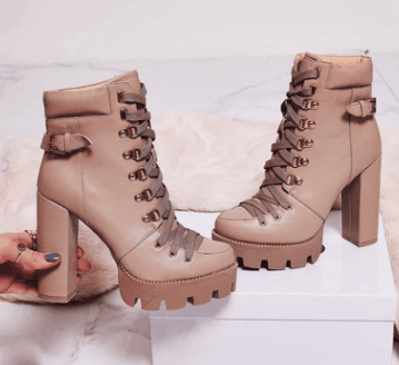 Women's High Heel Mid-heel Boots Thick Heel Women's Boots - ForVanity Shoes