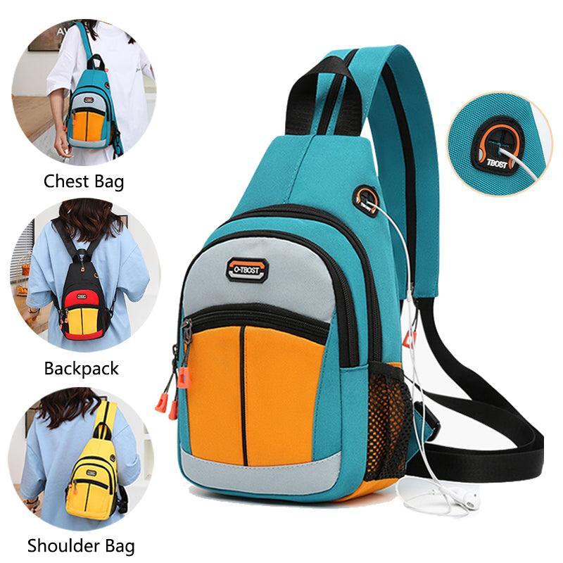 Women's Sporty Multifunctional Backpack with USB Design - Stylish & Practical - ForVanity backpacks, women's bags Backpack