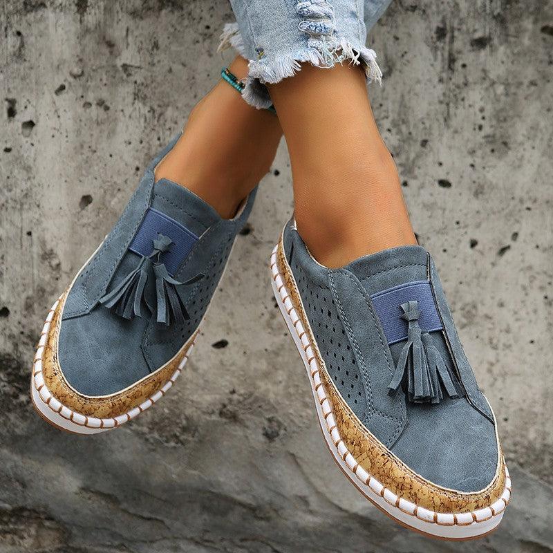 Women Tassel Flats Casual Cozy Loafers - Stylish and Comfortable - ForVanity loafers, women's shoes Loafers