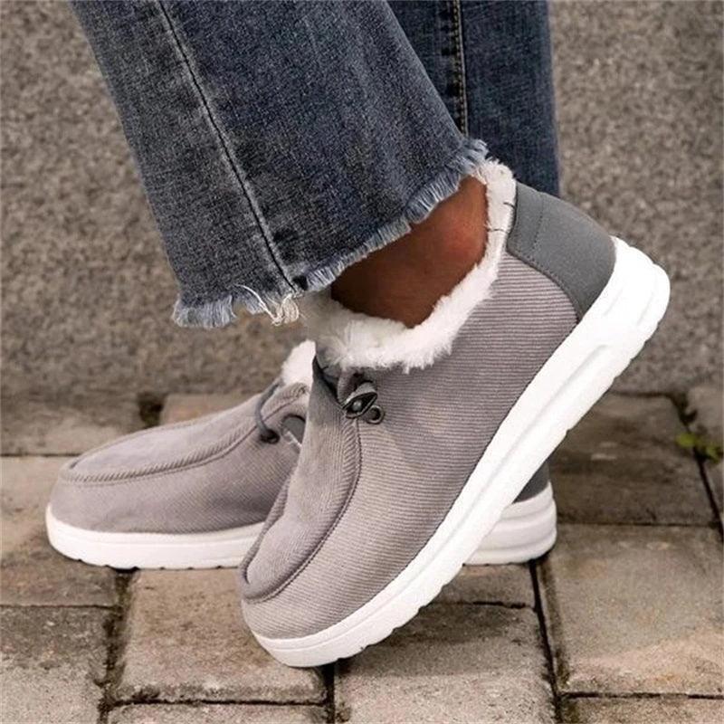 Women Warm Plush Ankle Snow Boots - ForVanity boots, women's shoes Boots