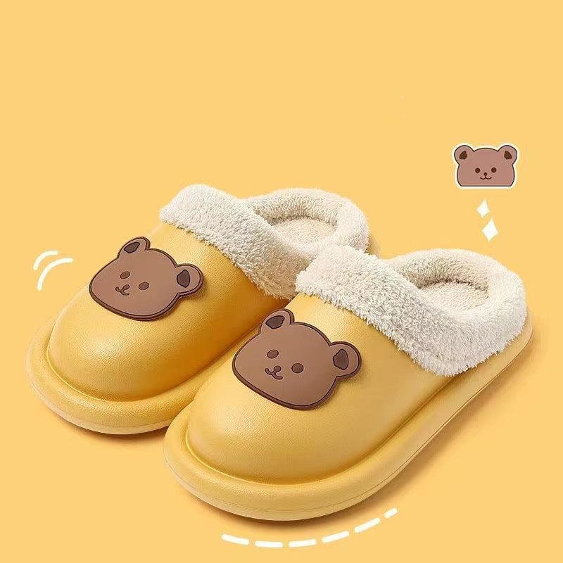 Women Winter Furry Warm House Bear Slippers - ForVanity house slippers, women's shoes Slippers