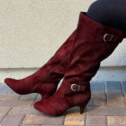 Women Winter Wide Calf Long Boots - ForVanity boots, women's shoes Boots