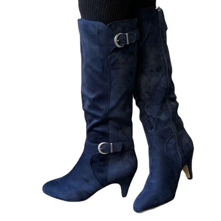 Women Winter Wide Calf Long Boots - ForVanity boots, women's shoes Boots
